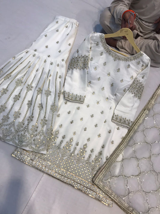 Beautiful designer sharara suit