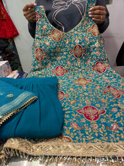 Beautiful designer sharara suit