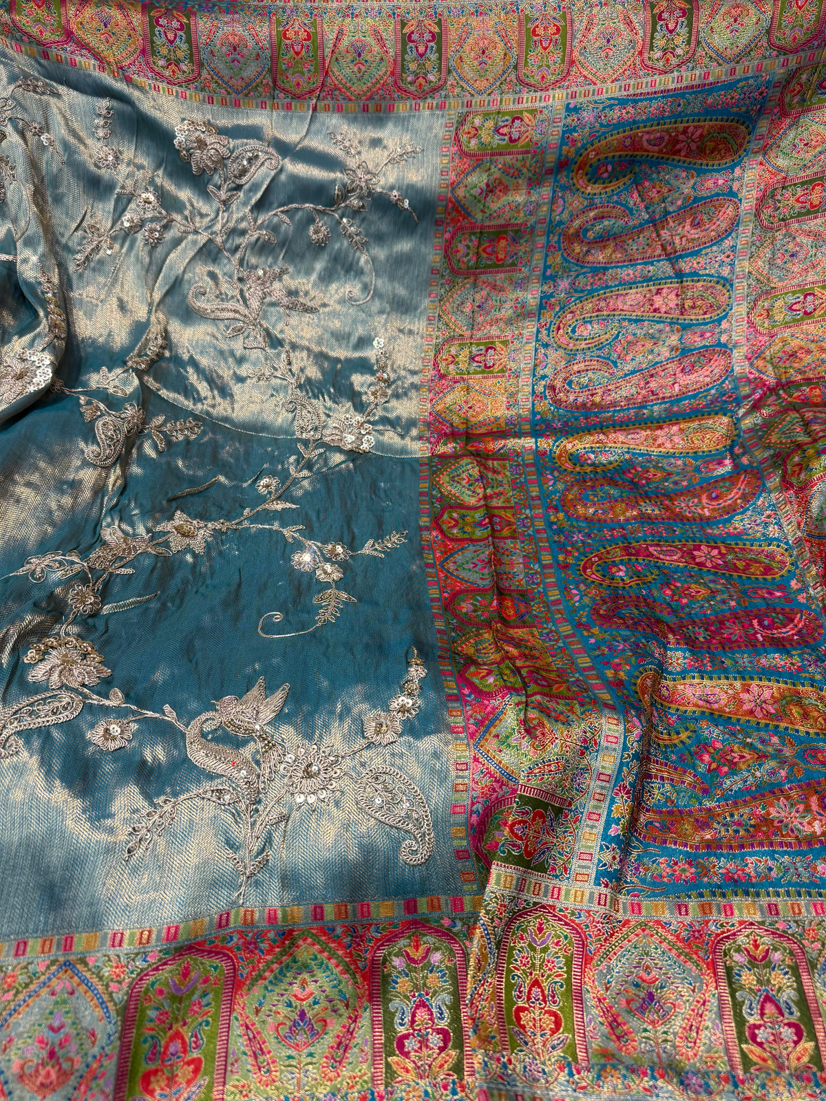 Beautiful designer pure silk saree