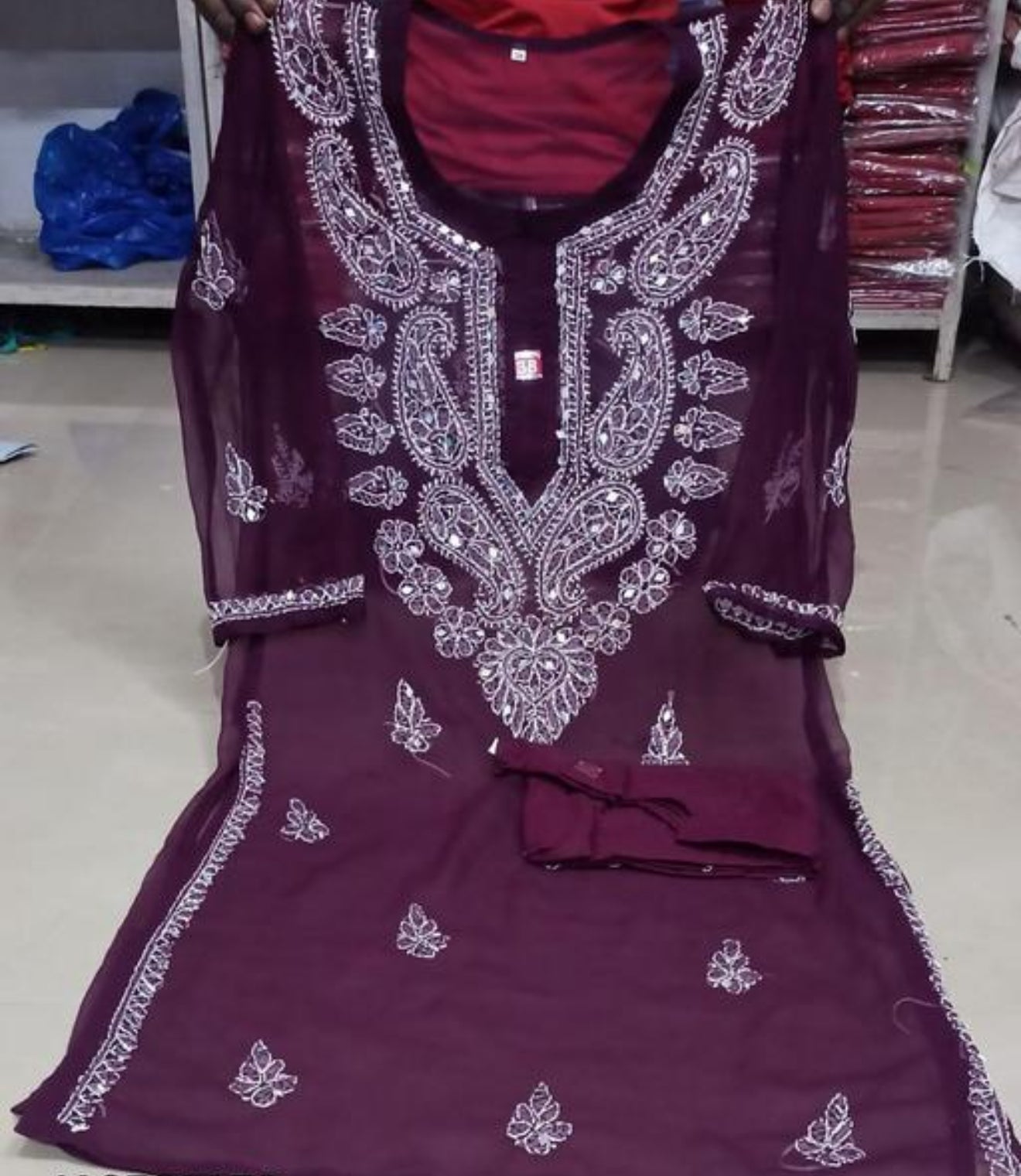 Beautiful designer mirror Kurti