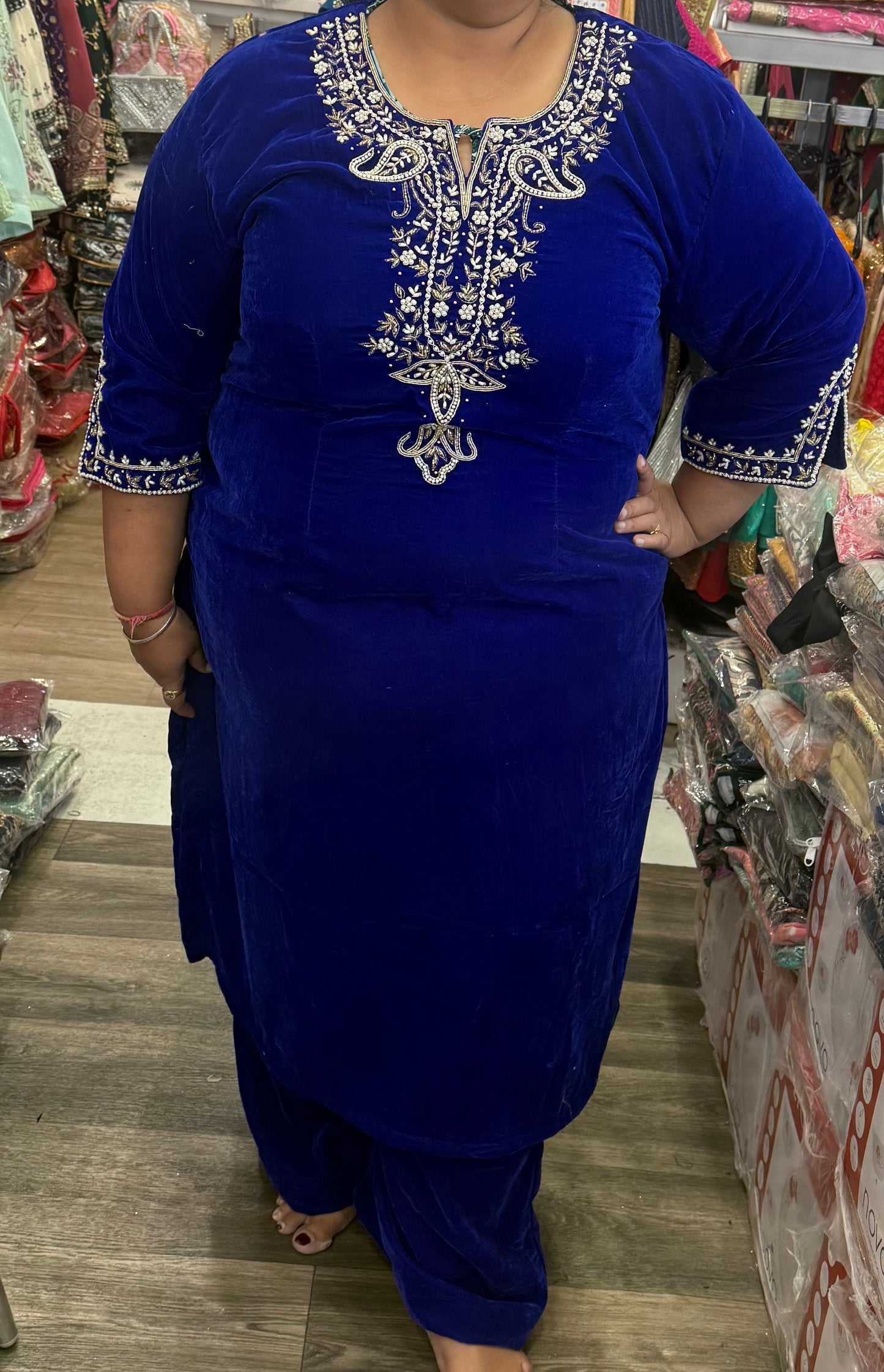 Beautiful designer plazo suit