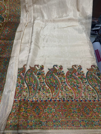 Beautiful designer Pure Kanni Silk Woven Sarees with Sabysachi Border