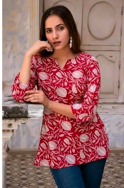 Beautiful designer short top Kurti
