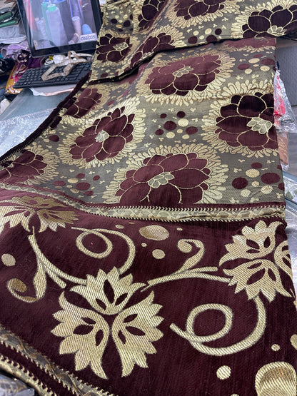 Beautiful designer velvet bedspread