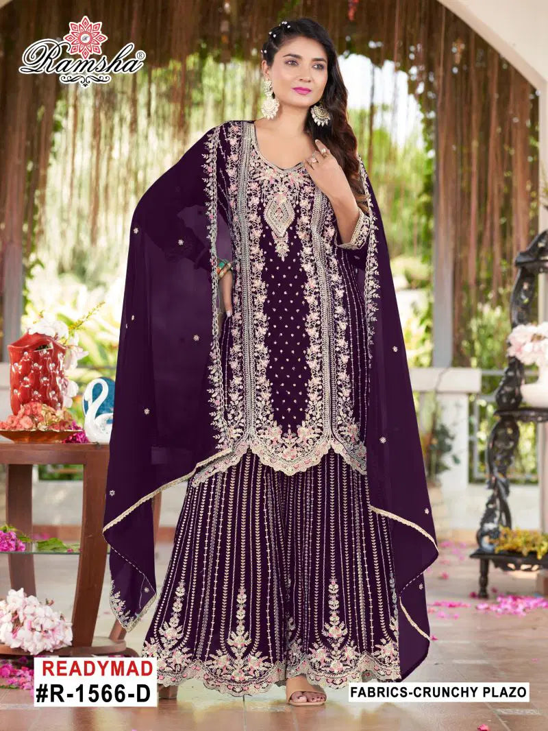 Beautiful designer plazo suit