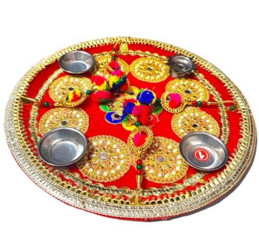 Beautiful designer Pooja thali