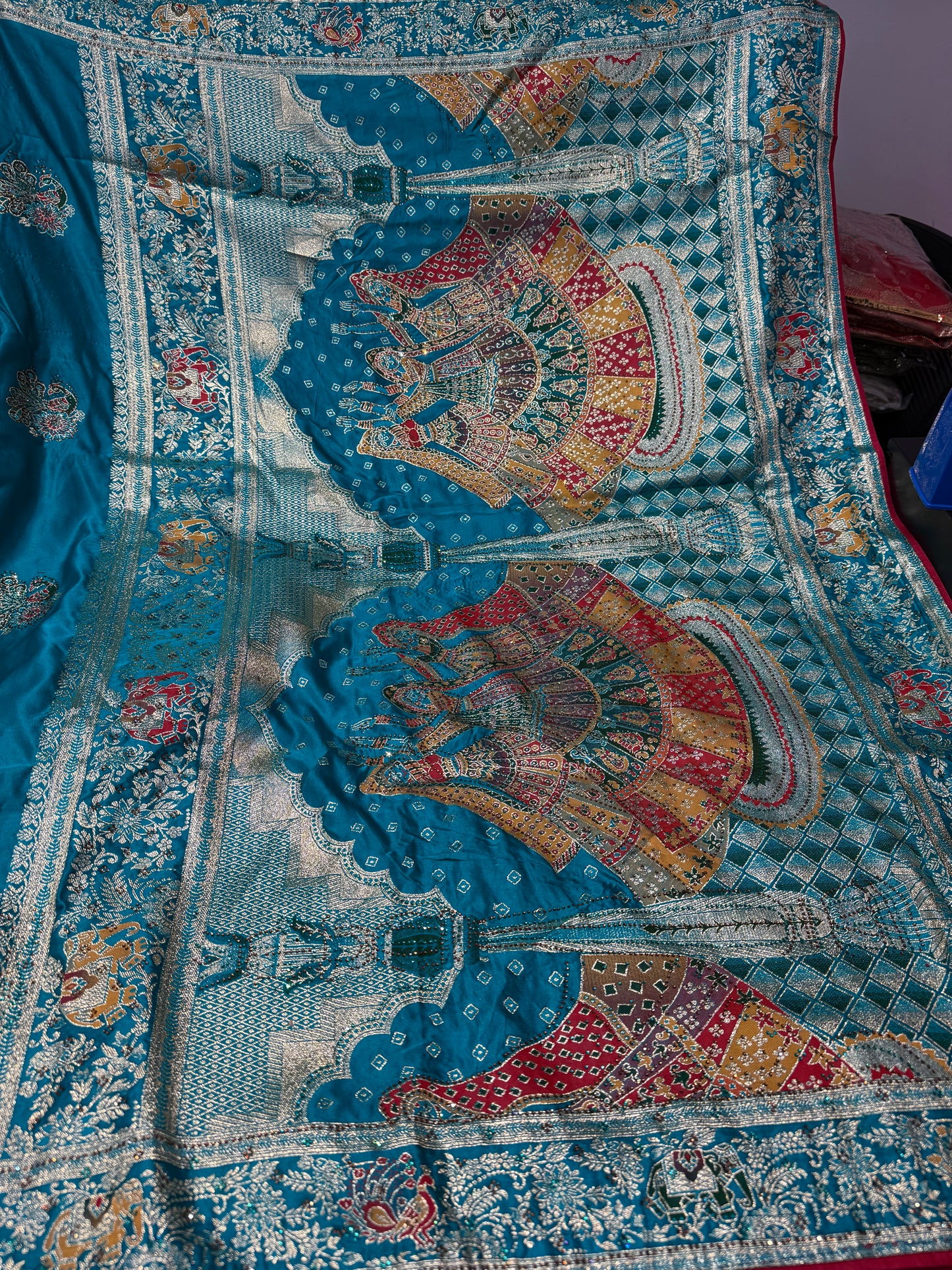 Beautiful designer pure silk saree