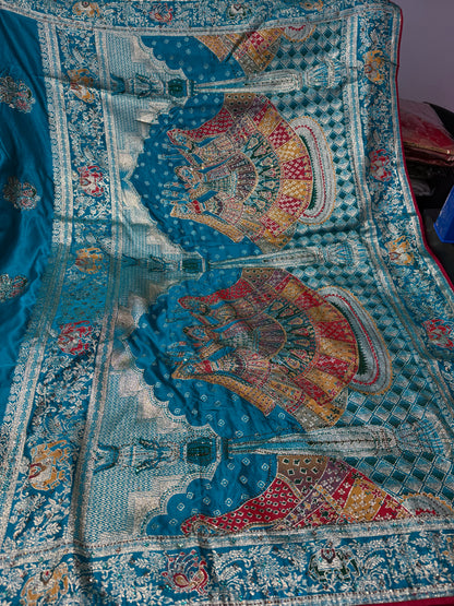 Beautiful designer pure silk saree