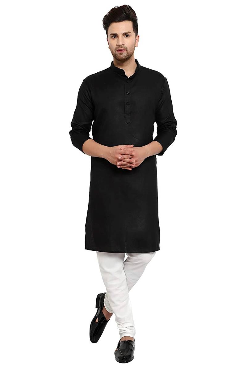 Beautiful designer BLACK KURTA WHITE TROUSER PAJAMA