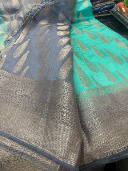 Beautiful designer silk saree