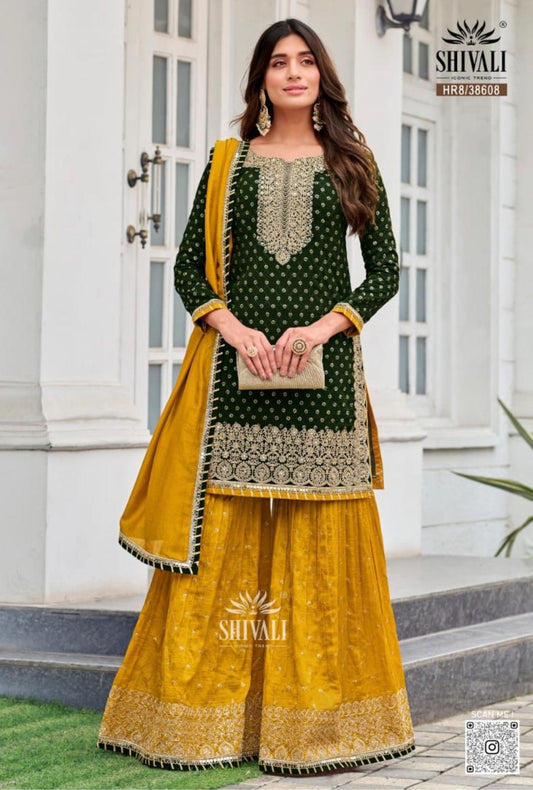 Beautiful designer sharara suit