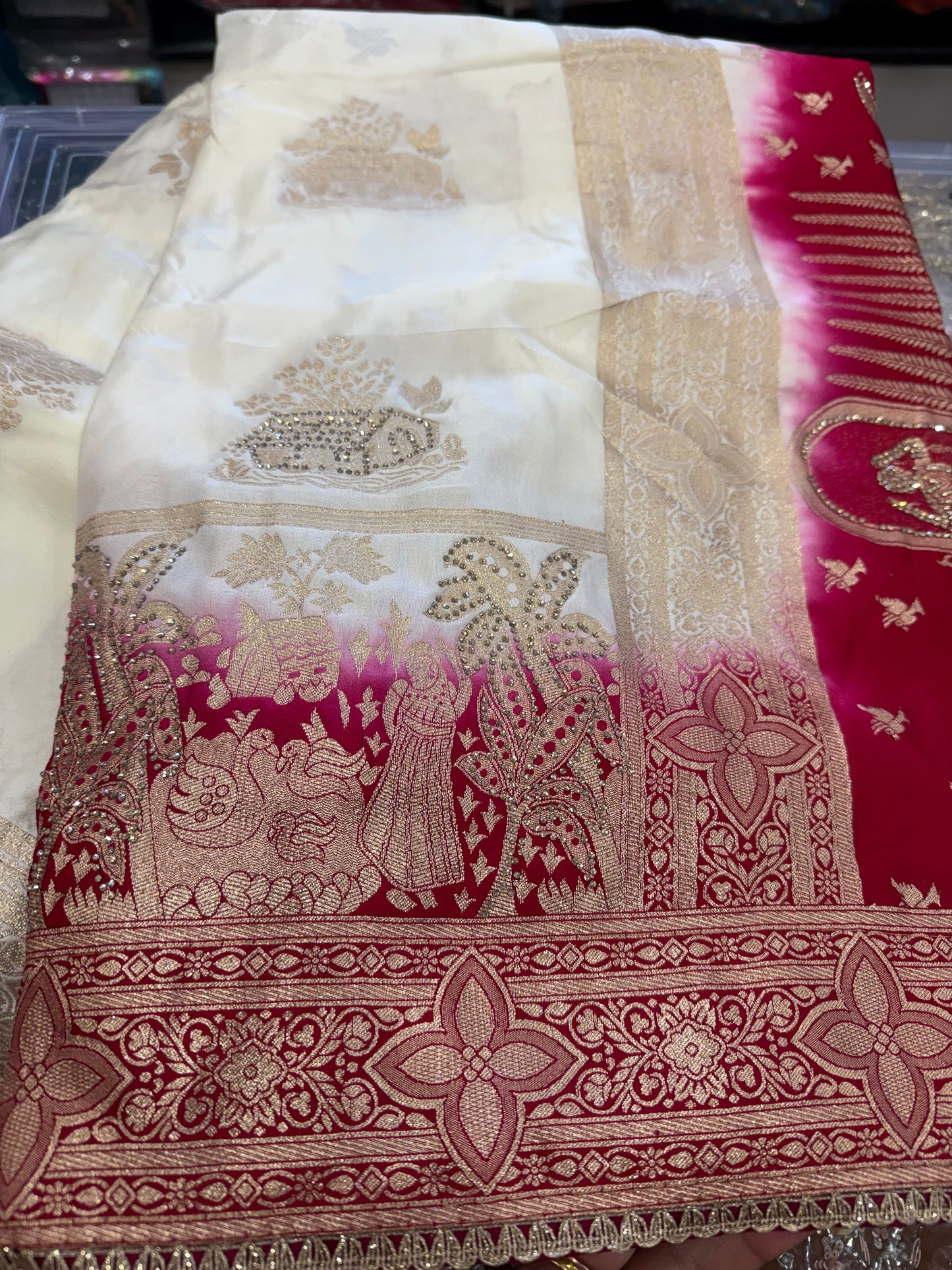 Beautiful designer pure silk saree