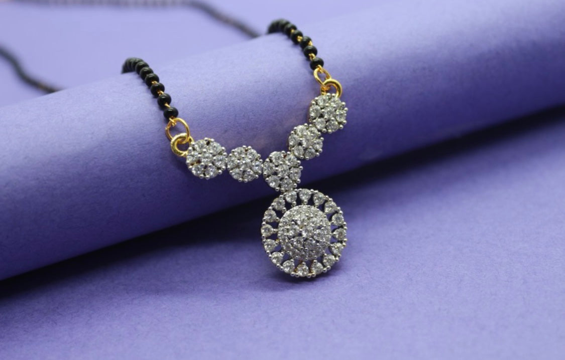 Beautiful designer American diamond mangalsutra