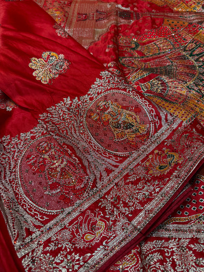 Beautiful designer pure silk saree
