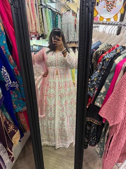 Beautiful designer long top lengha choli