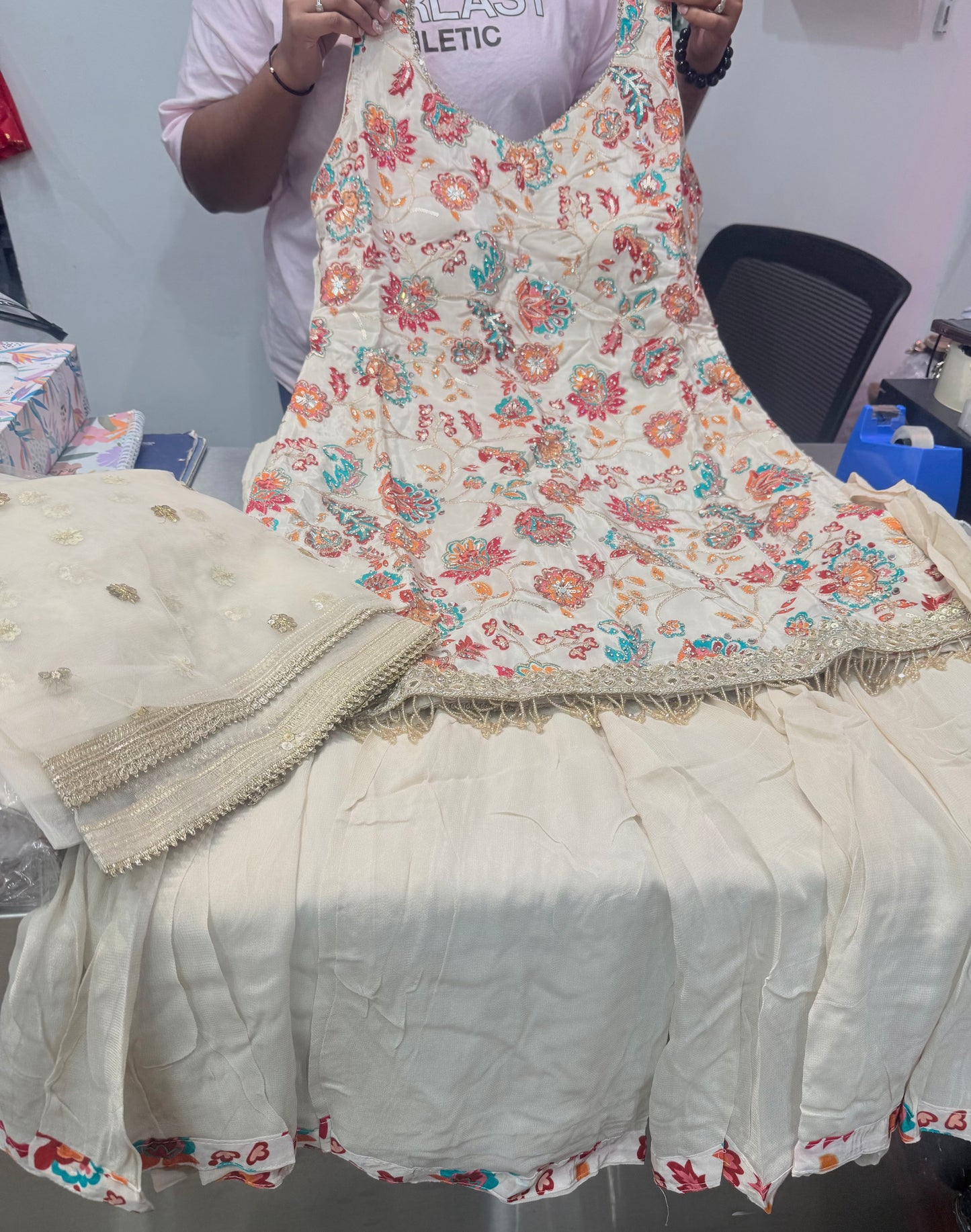 Beautiful designer sharara suit