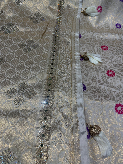 Beautiful designer pure silk saree