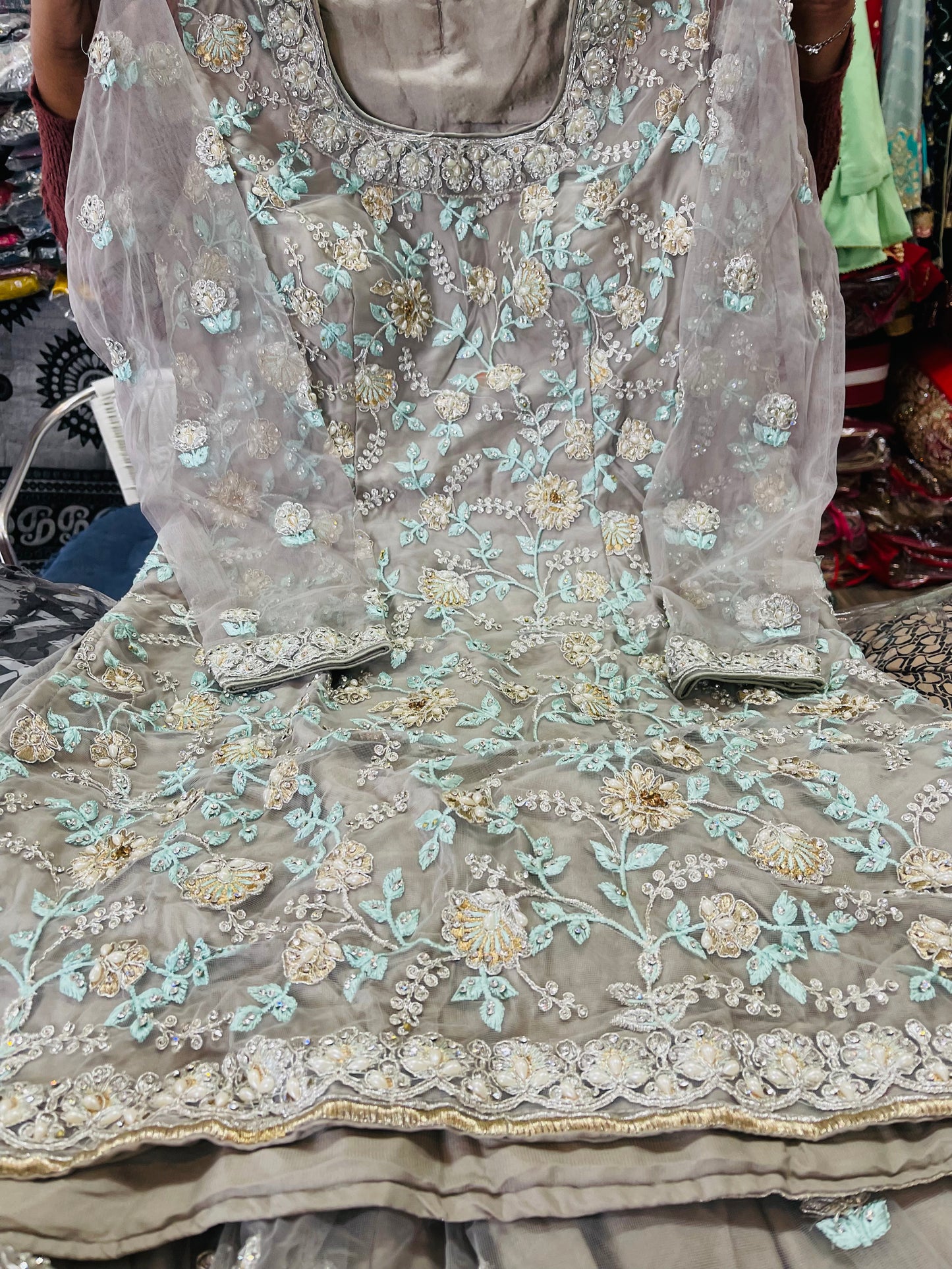 Beautiful designer sharara suit