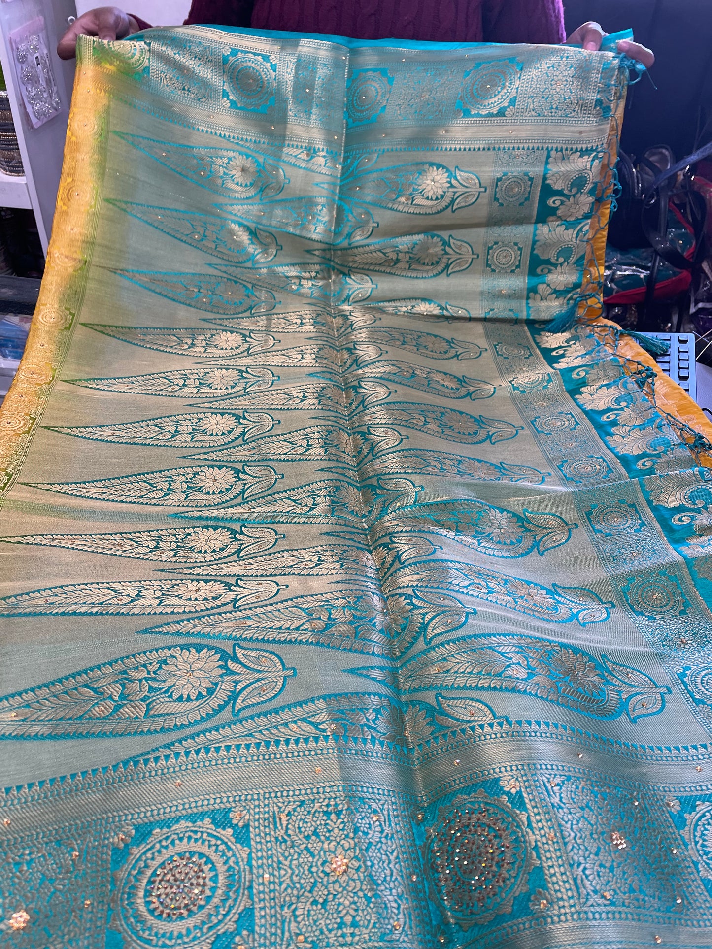 Beautiful designer silk saree