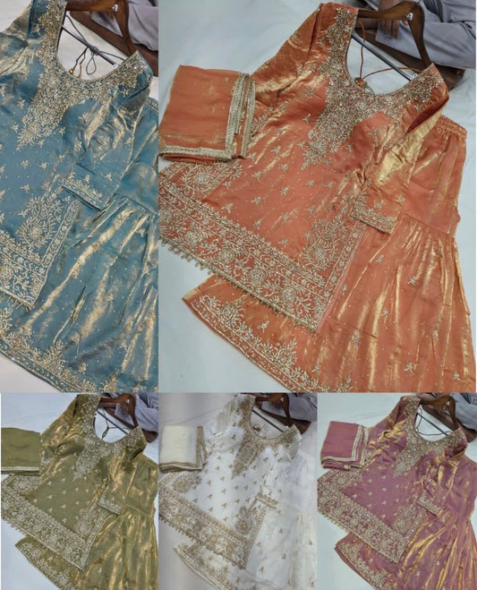 Beautiful designer sharara suit