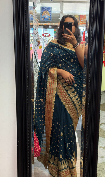 Beautiful designer embroidery saree