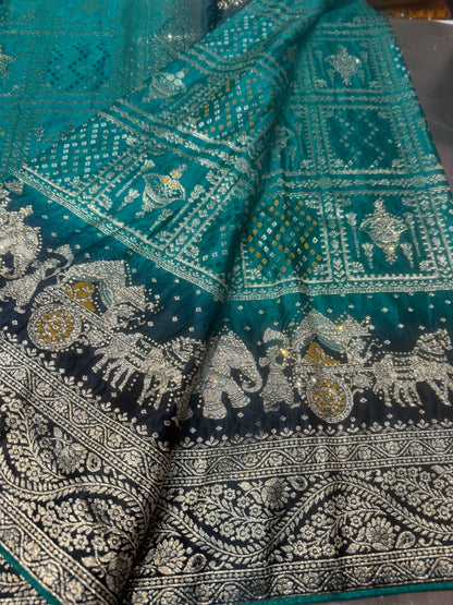 Beautiful designer pure silk saree