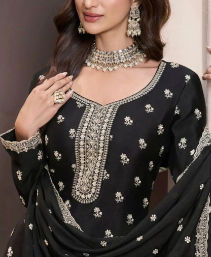 Beautiful designer plazo suit