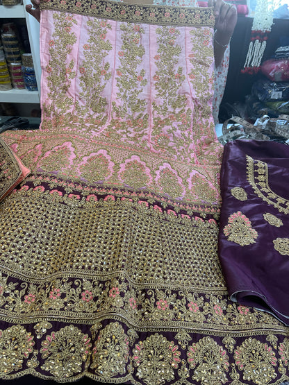 Beautiful designer semi stitch lengha choli