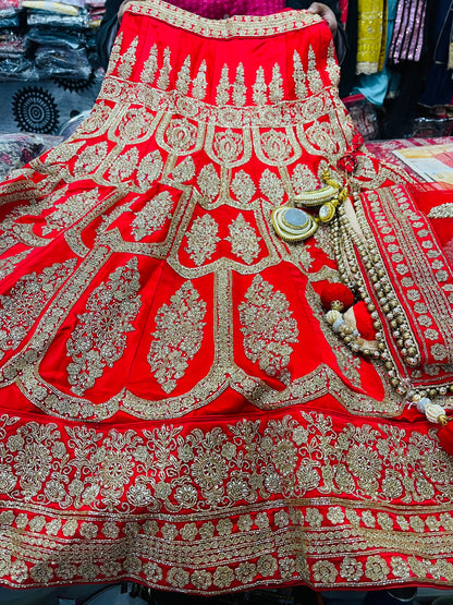 Beautiful designer hand embroidery bridal wear