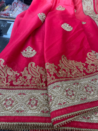 Beautiful designer silk saree