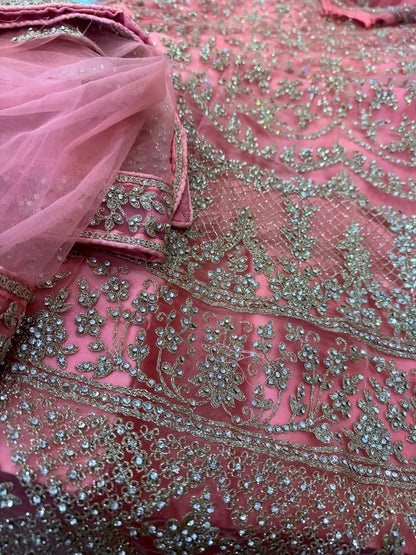 Beautiful designer semi stitch  lengha