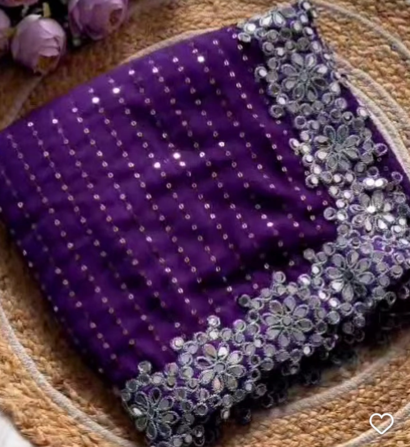 Beautiful designer saree with readymade blouse