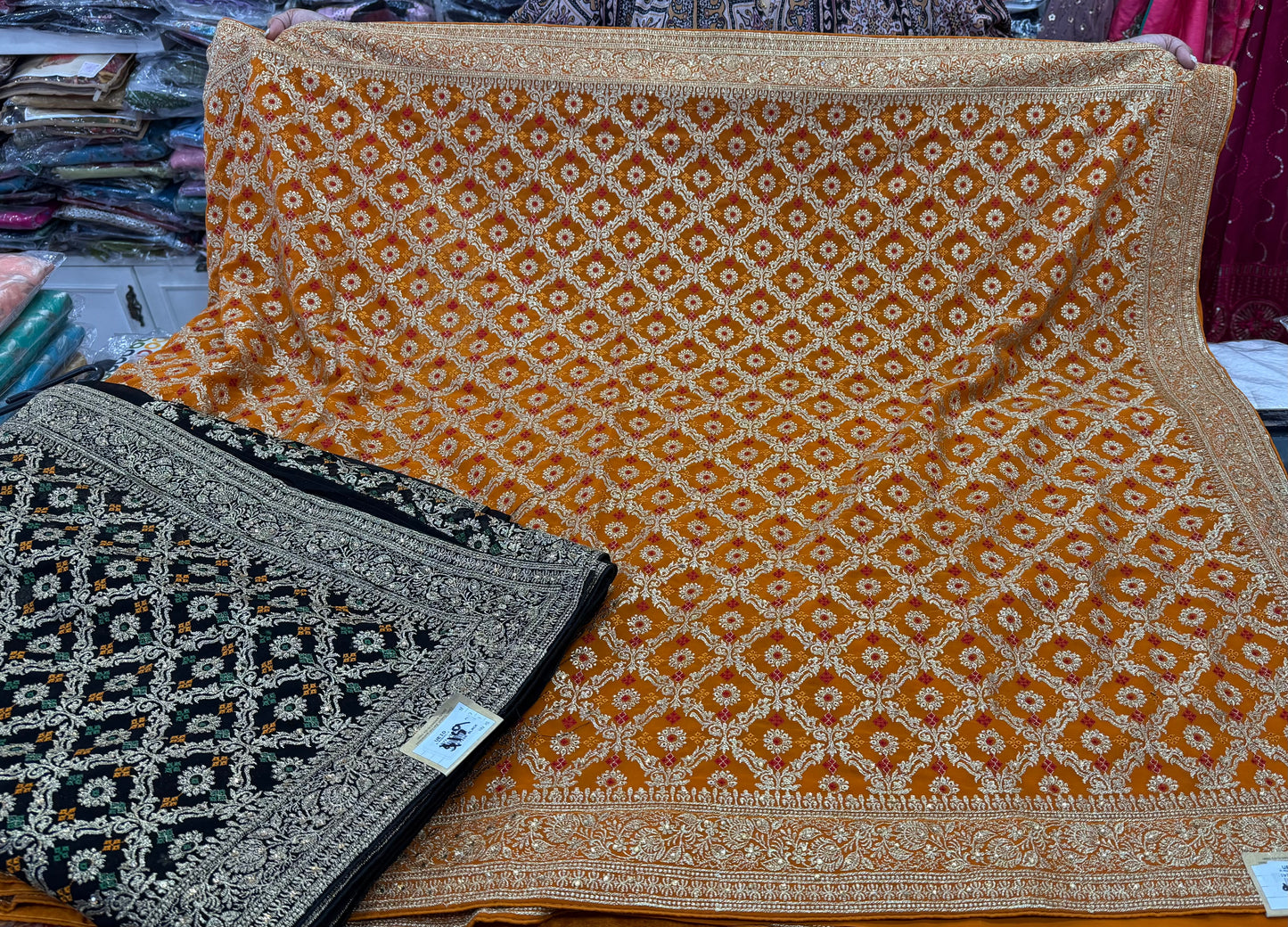 Beautiful designer fully embroidery saree