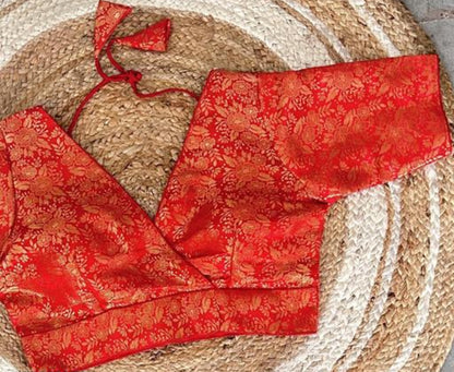 Beautiful designer readymade brocade blouse