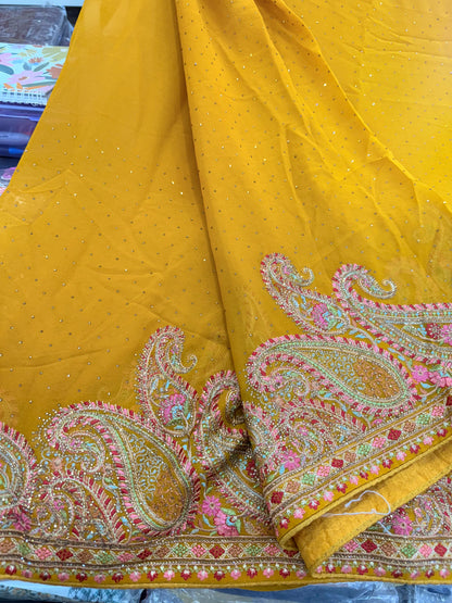 Beautiful designer Kashmiri embroidered saree