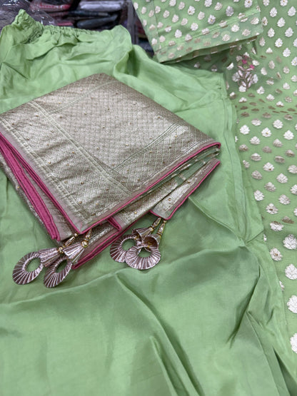 Beautiful designer Pakistani plazo suit