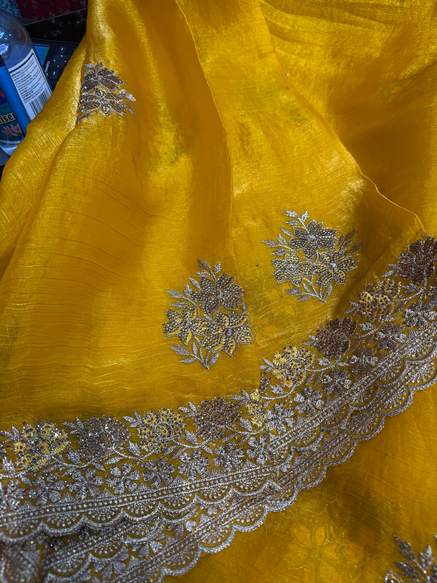 Beautiful designer embroidered saree