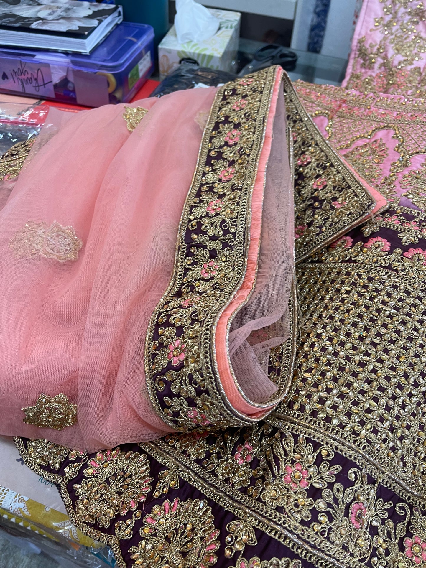 Beautiful designer semi stitch lengha choli