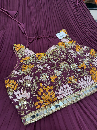 Beautiful designer ready made lengha suit