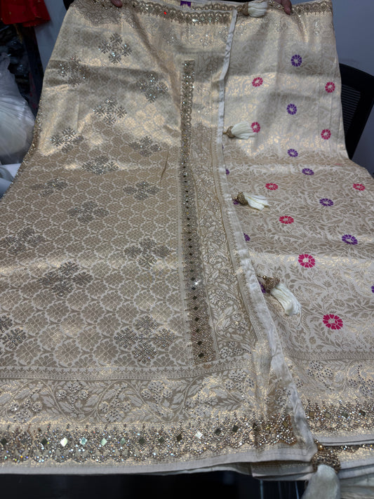 Beautiful designer pure silk saree