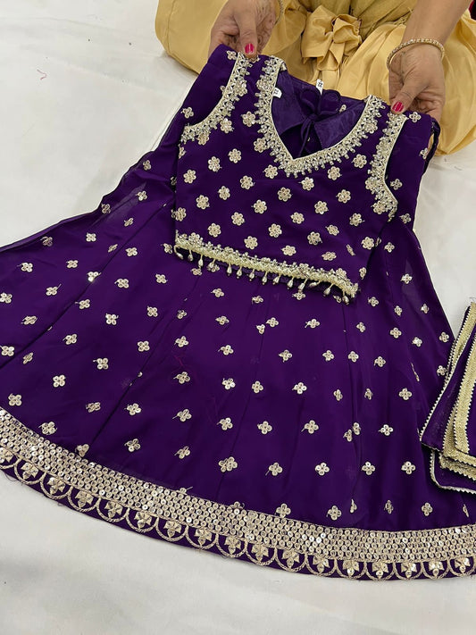 Beautiful designer lengha choli for kids