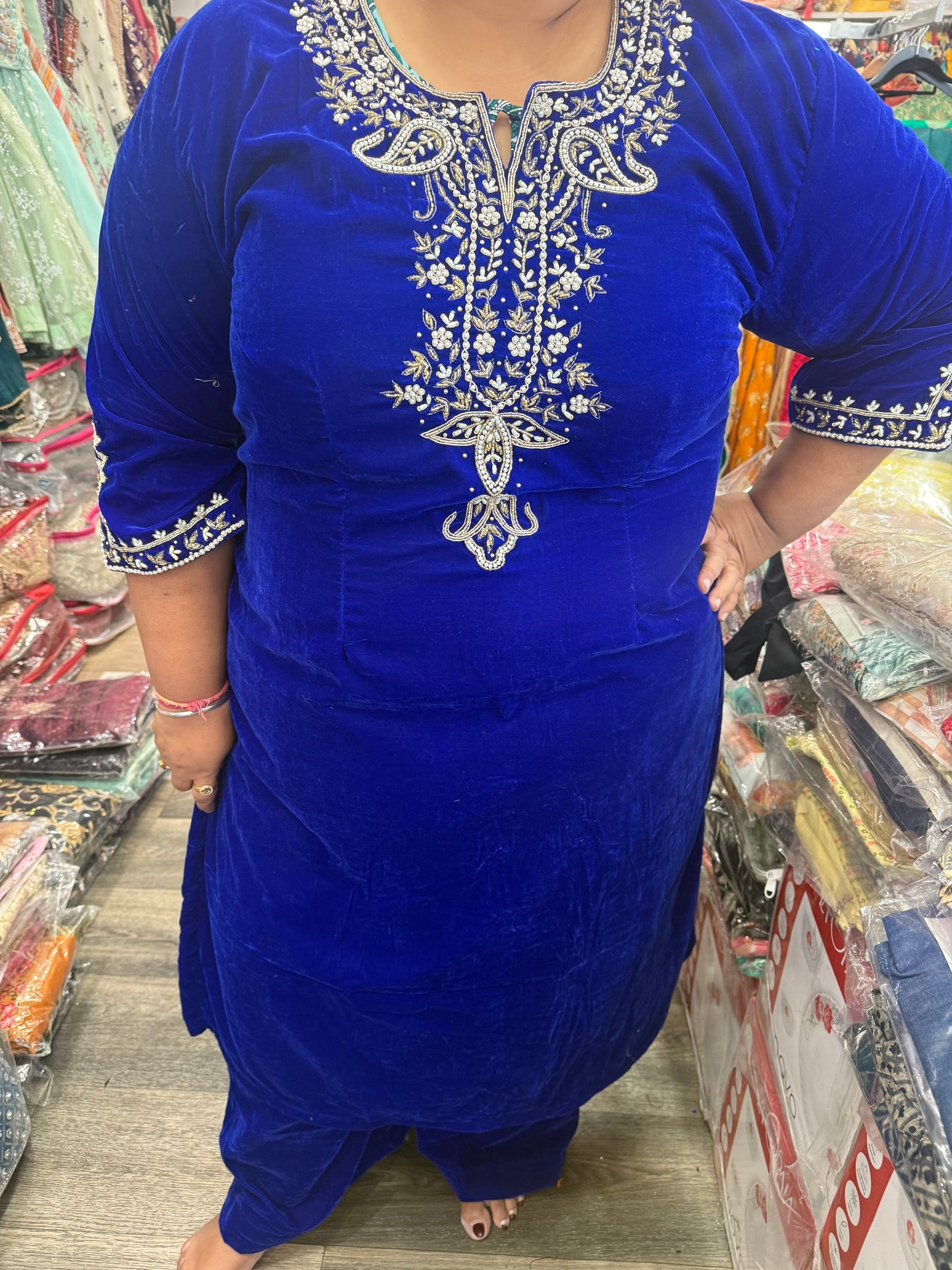 Beautiful designer plazo suit