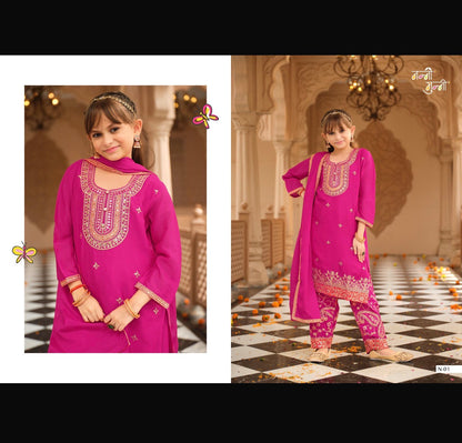Beautiful designer Punjabi patiala suit for kids