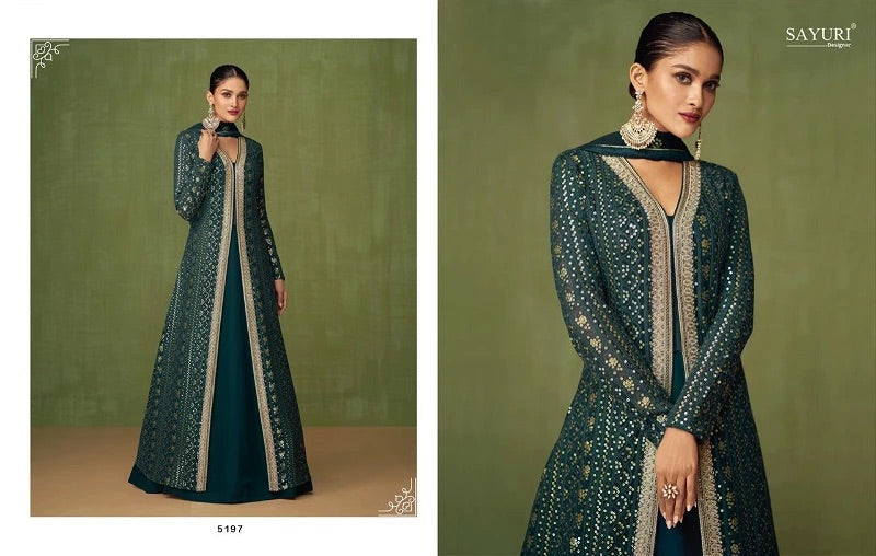 Beautiful designer gown with koti/jacket