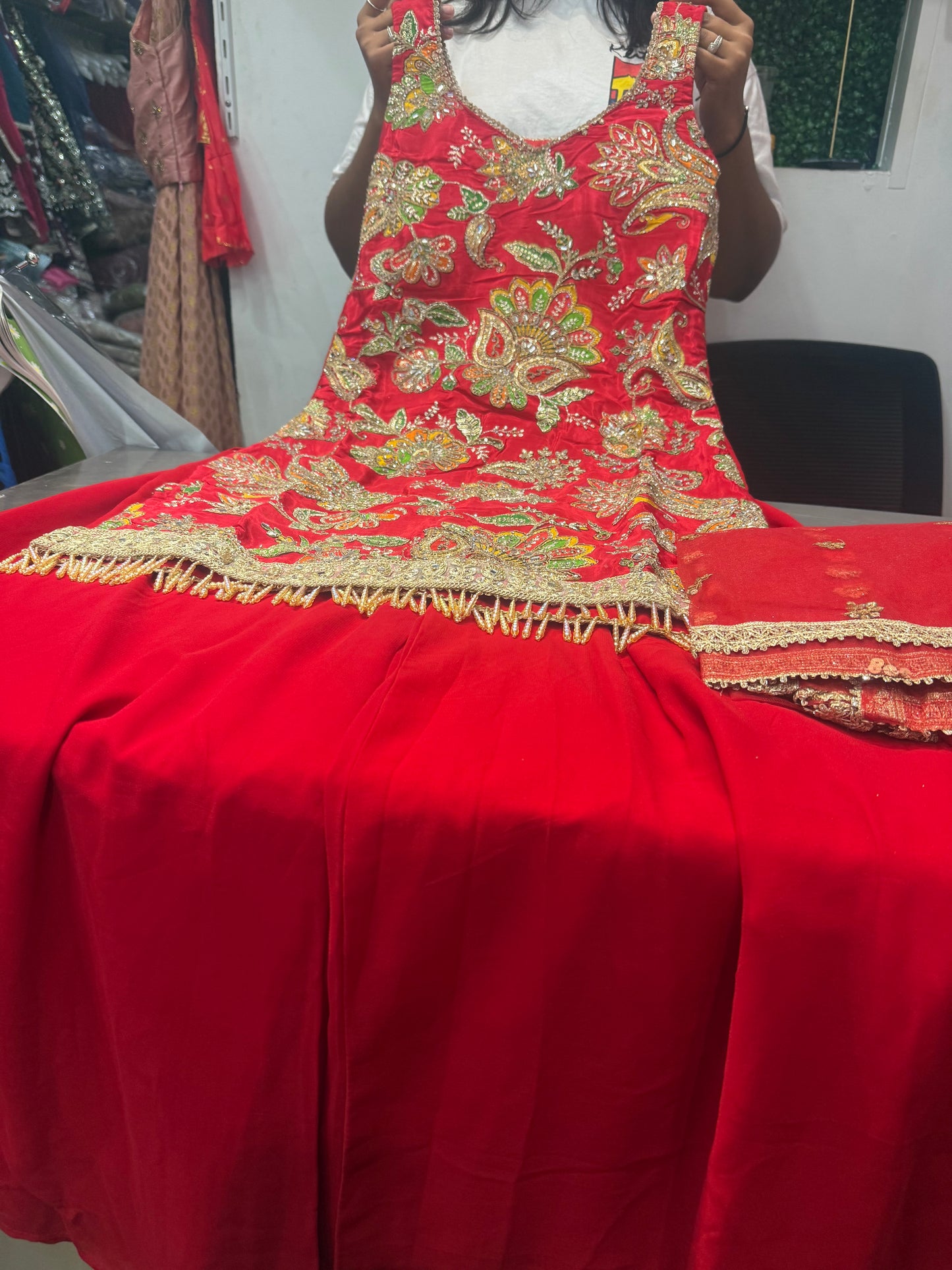 Beautiful designer plazo suit