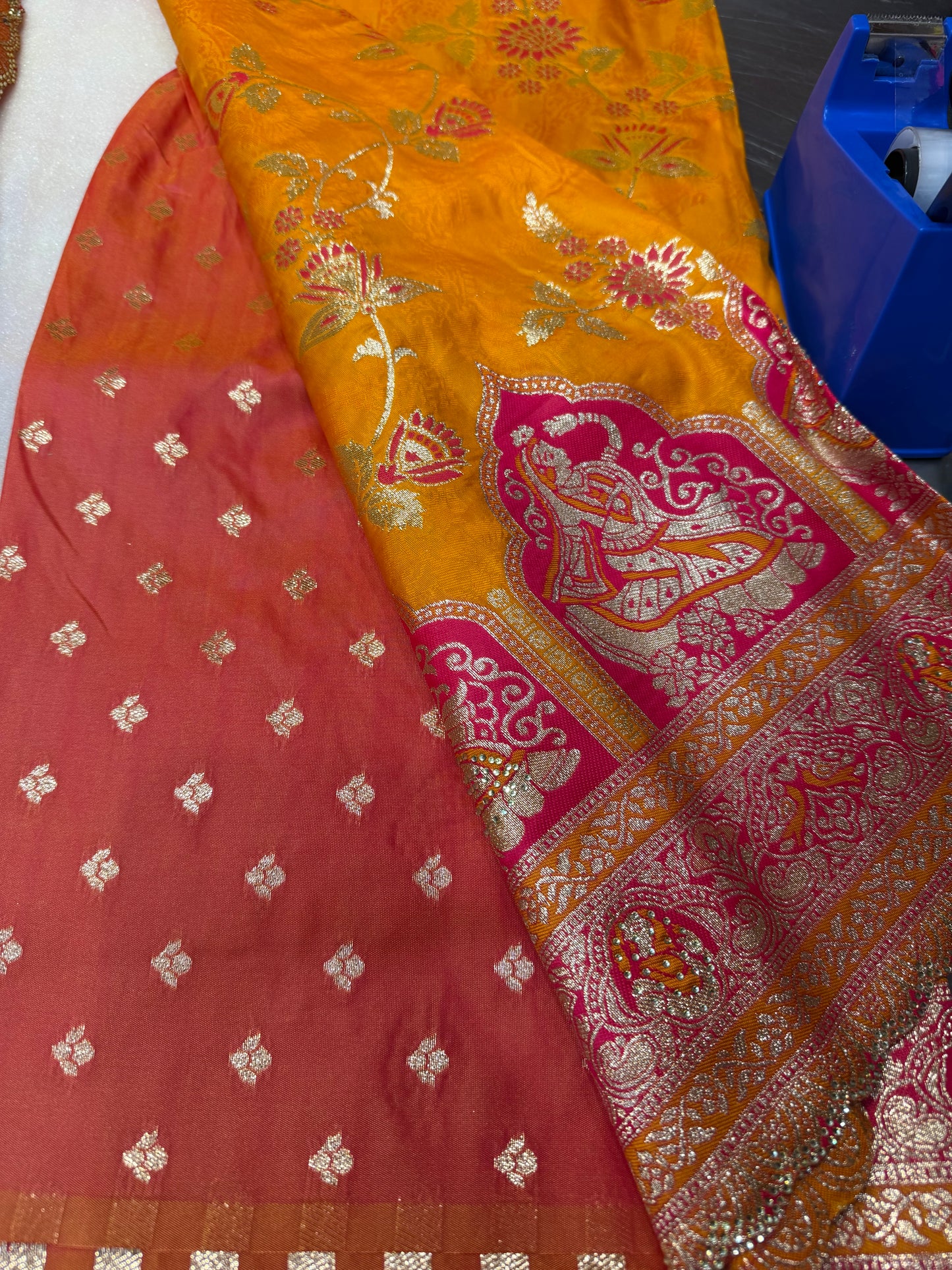 Beautiful designer pure silk saree