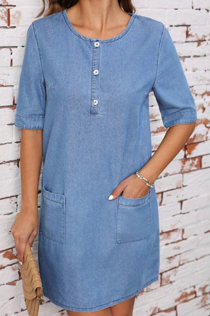 Beautiful designer denim dress style Kurti