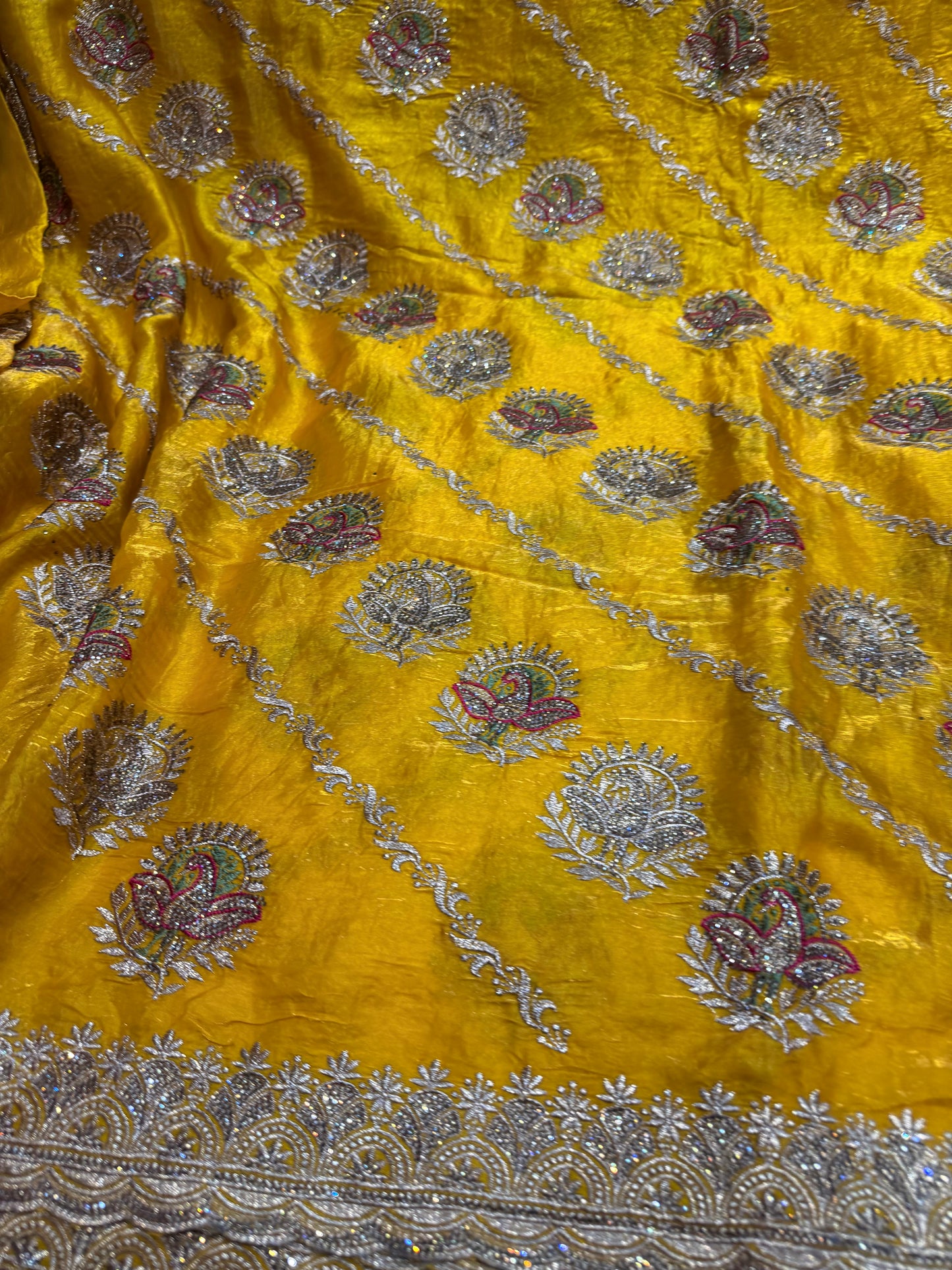 Beautiful designer embroidered saree