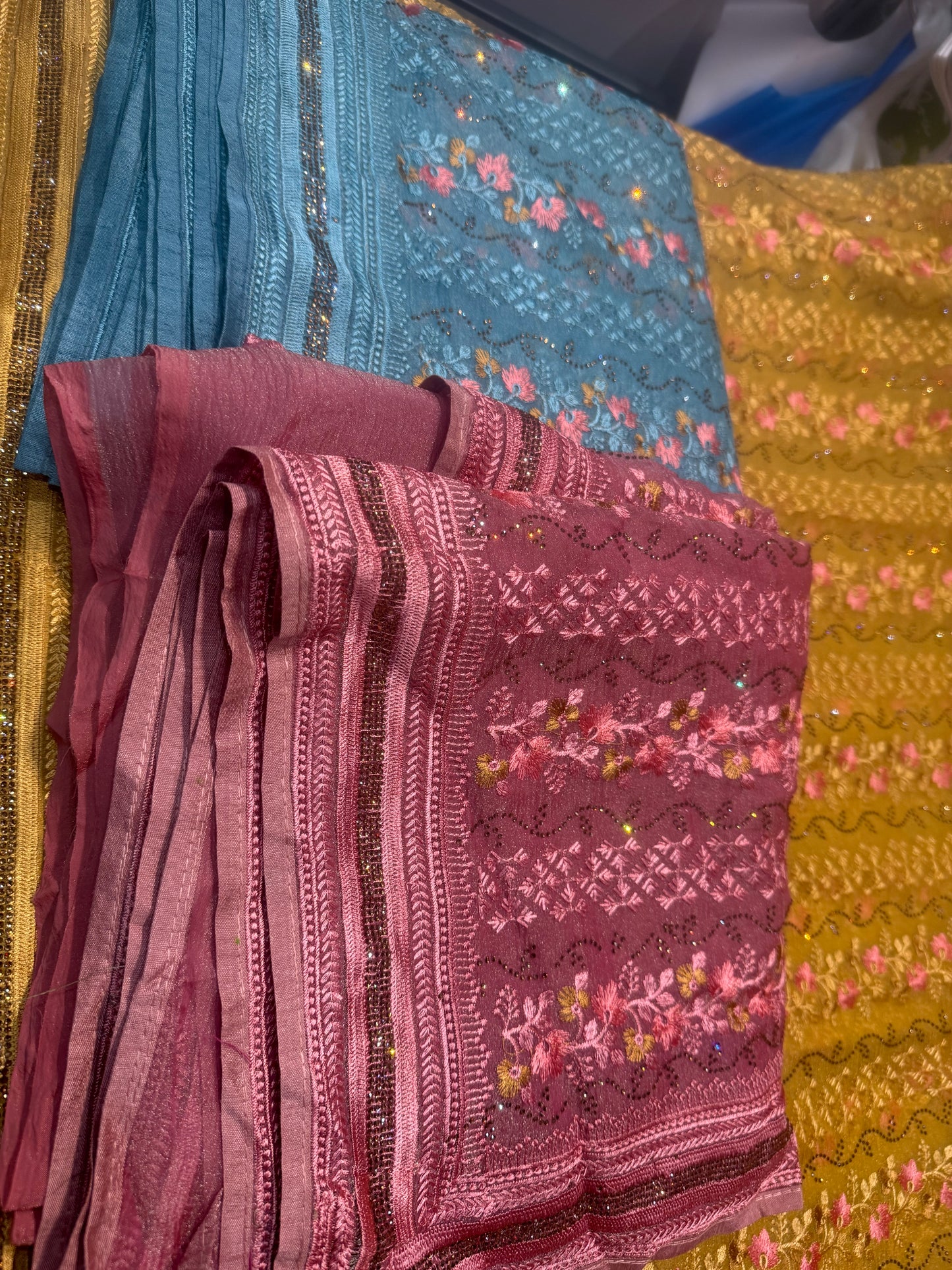 Beautiful designer fully Embroidery saree
