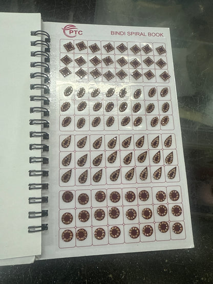 Beautiful designer stone bindi book
